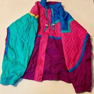 80s vintage windbreaker jacket